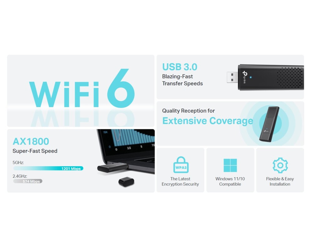 Мрежова карта TP-Link Archer TX20U AX1800 4 Мрежова карта TP-Link Archer TX20U AX1800 4