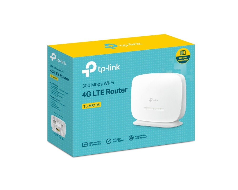 Рутер TP-Link TL-MR105 N300 6 Рутер TP-Link TL-MR105 N300 6