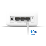 Рутер Mercusys Halo H60X(2-pack) AX1500 Безжична Wi-Fi 6 Mesh система 15 Рутер Mercusys Halo H60X(2-pack) AX1500 Безжична Wi-Fi 6 Mesh система 15