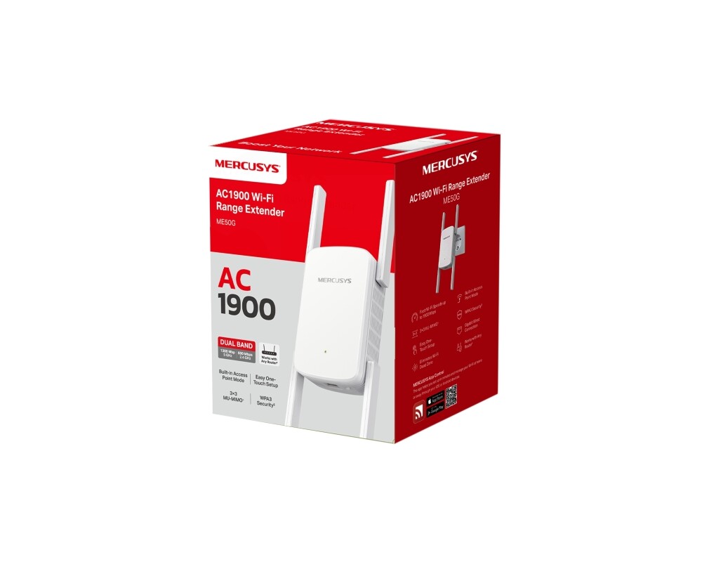 Безжичен усилвател Mercusys ME50G AC1900 10 Безжичен усилвател Mercusys ME50G AC1900 10