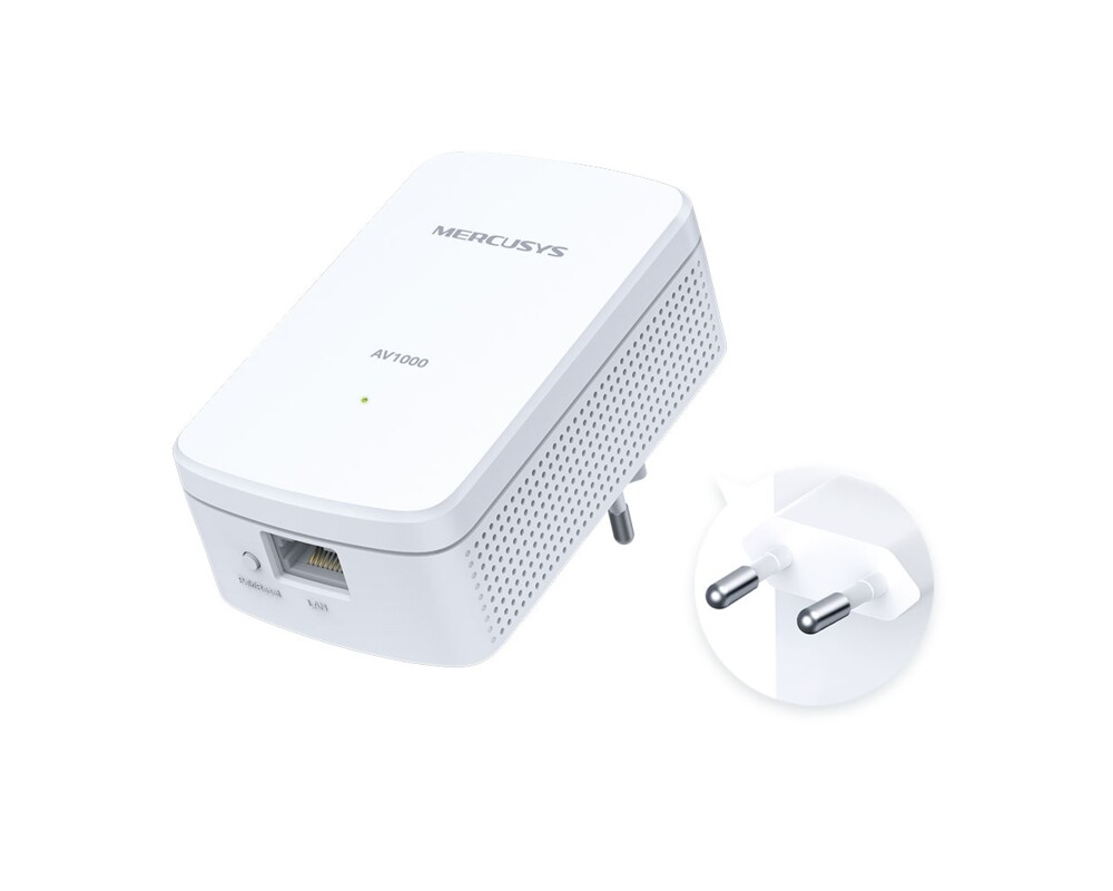 Powerline адаптер Mercusys MP500 KIT AV1000 2 Powerline адаптер Mercusys MP500 KIT AV1000 2