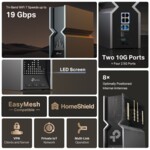 Рутер TP-Link Archer BE800 BE19000 3-лентов 8 Рутер TP-Link Archer BE800 BE19000 3-лентов 8