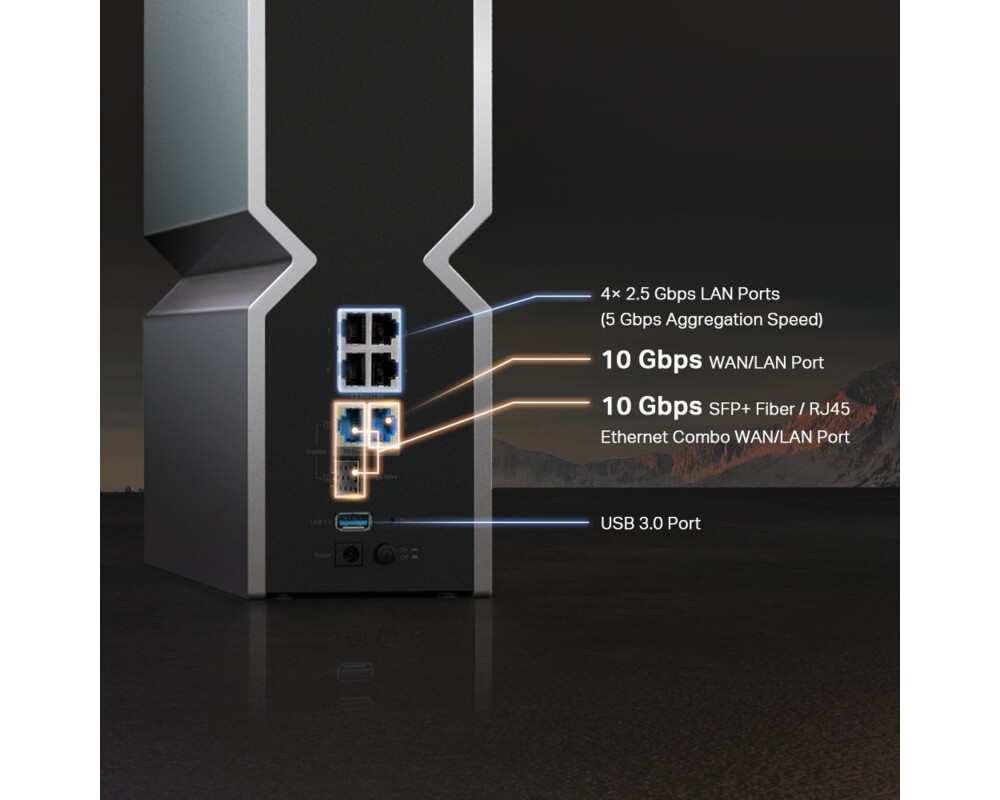 Рутер TP-Link Archer BE800 BE19000 3-лентов 9 Рутер TP-Link Archer BE800 BE19000 3-лентов 9