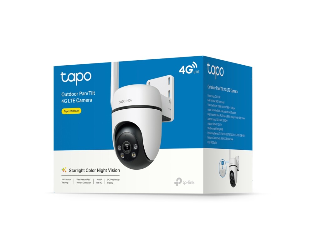 Цифрова IP камера TP-Link Tapo C501GW 4G LTE панорамна 14 Цифрова IP камера TP-Link Tapo C501GW 4G LTE панорамна 14