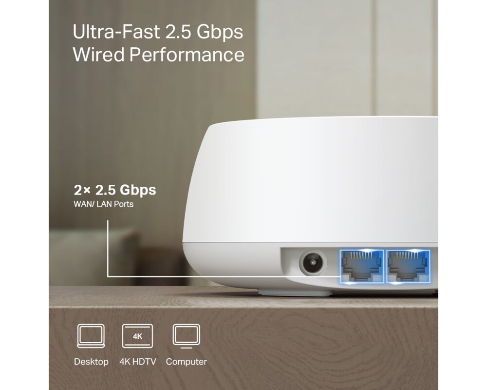 Рутер TP-Link Deco BE25(2-pack) BE3600 Mesh система 9 Рутер TP-Link Deco BE25(2-pack) BE3600 Mesh система 9