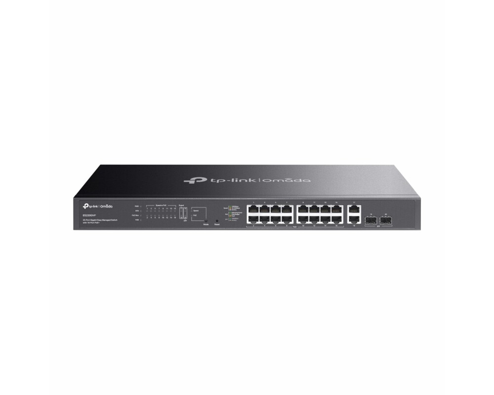 Switch (Комутатор) TP-Link Omada ES220GMP Gigabit Easy Managed Switch с 16 PoE+ порта Switch (Комутатор) TP-Link Omada ES220GMP Gigabit Easy Managed Switch с 16 PoE+ порта