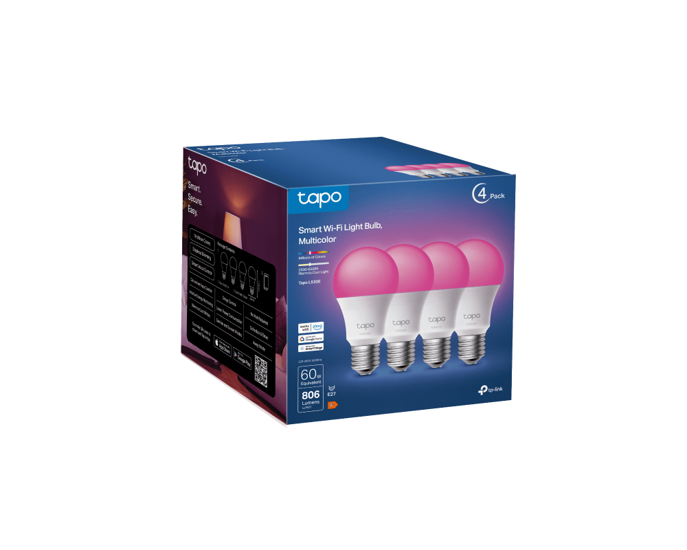 Осветително тяло TP-Link Tapo L530E(4-pack) 7 Осветително тяло TP-Link Tapo L530E(4-pack) 7