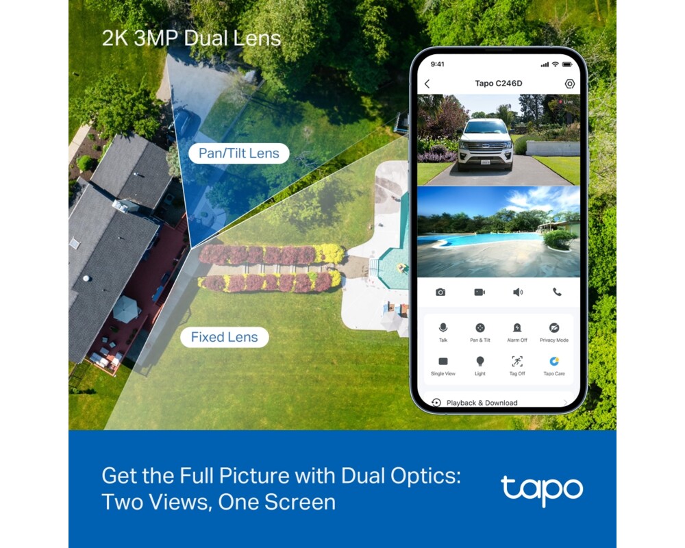 Цифрова IP камера TP-Link Tapo C246D 4 Цифрова IP камера TP-Link Tapo C246D 4