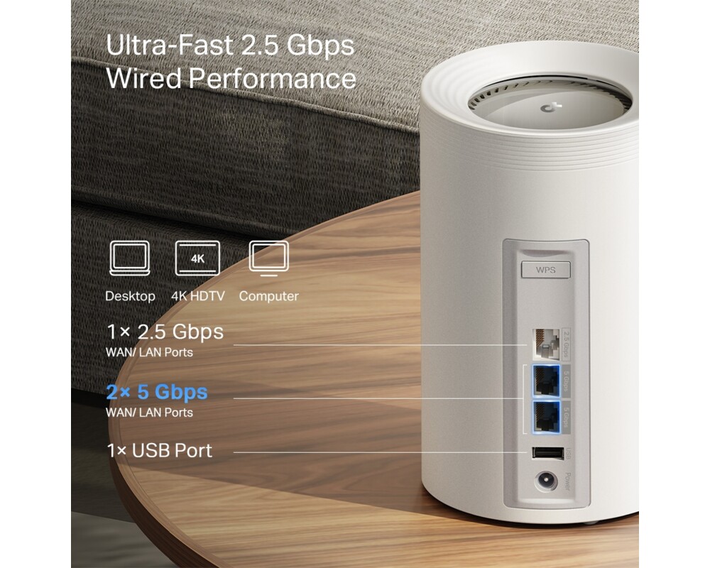 Рутер TP-Link Deco BE65 Pro(3-pack) BE9300 7 Рутер TP-Link Deco BE65 Pro(3-pack) BE9300 7