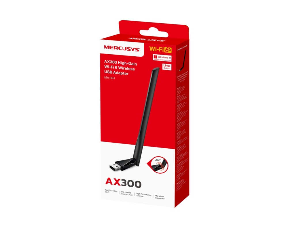 Мрежова карта Mercusys MA14H AX300 9 Мрежова карта Mercusys MA14H AX300 9