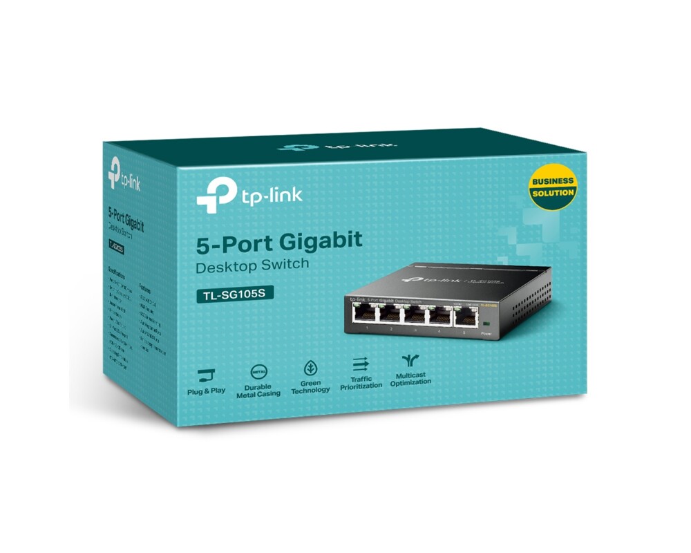 Switch (Комутатор) Комутатор TPLink TL-SG105S 5-портов 3 Switch (Комутатор) Комутатор TPLink TL-SG105S 5-портов 3