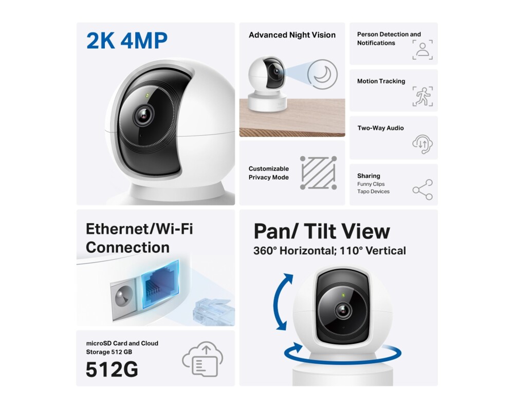 Цифрова IP камера TP-Link Tapo C222 2 Цифрова IP камера TP-Link Tapo C222 2