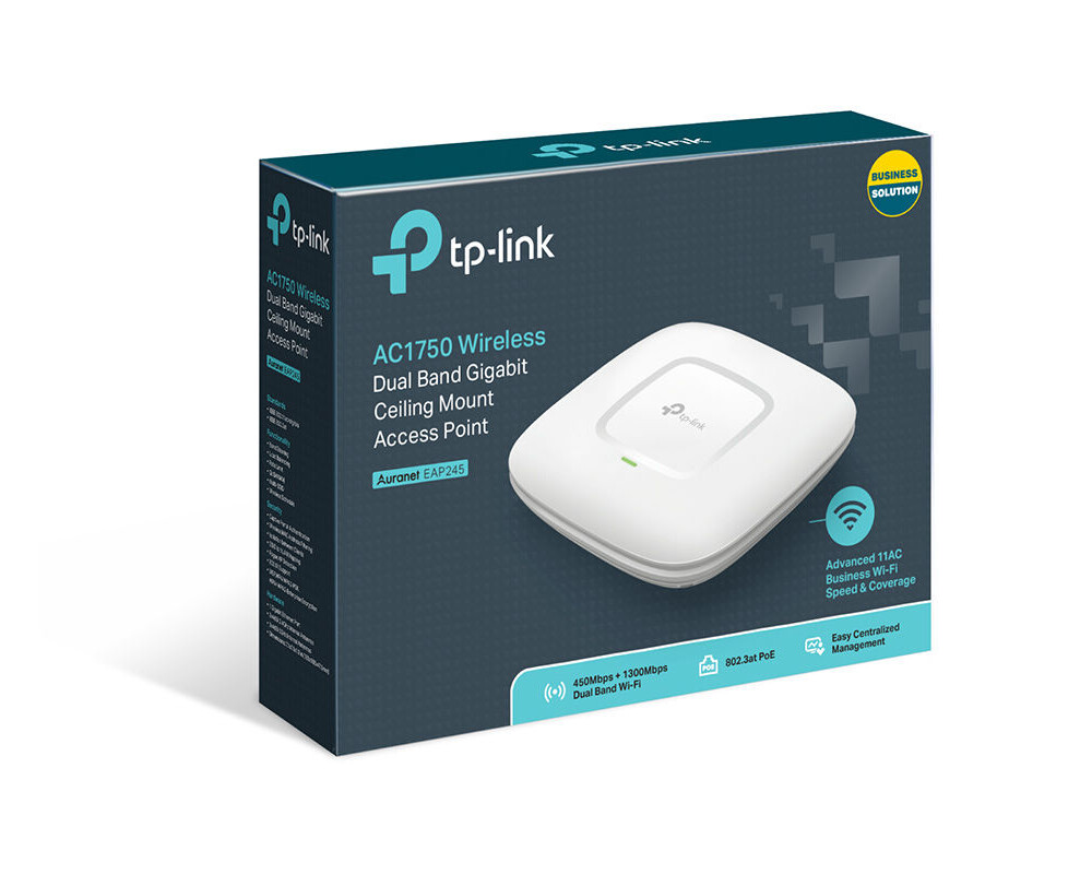 Access point (Точка за достъп) TP-Link EAP245 Omada AC1750 двулентова 2 Access point (Точка за достъп) TP-Link EAP245 Omada AC1750 двулентова 2