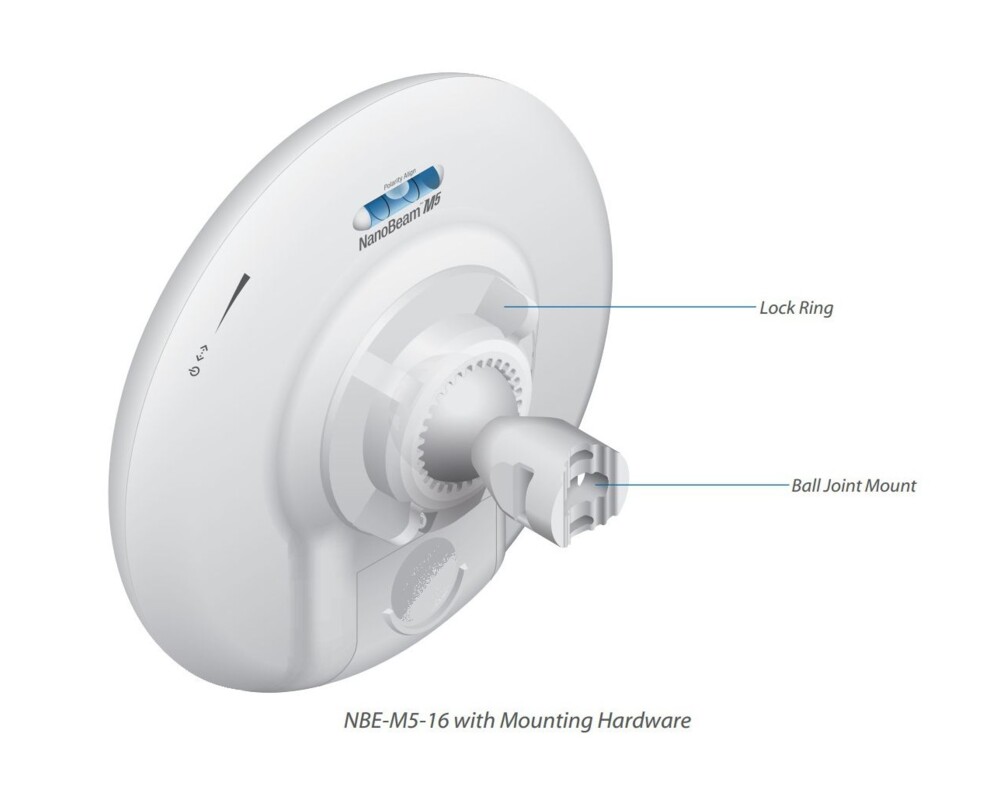 Access point (Точка за достъп) Ubiquiti NanoBeam M5 16dBi 3 Access point (Точка за достъп) Ubiquiti NanoBeam M5 16dBi 3