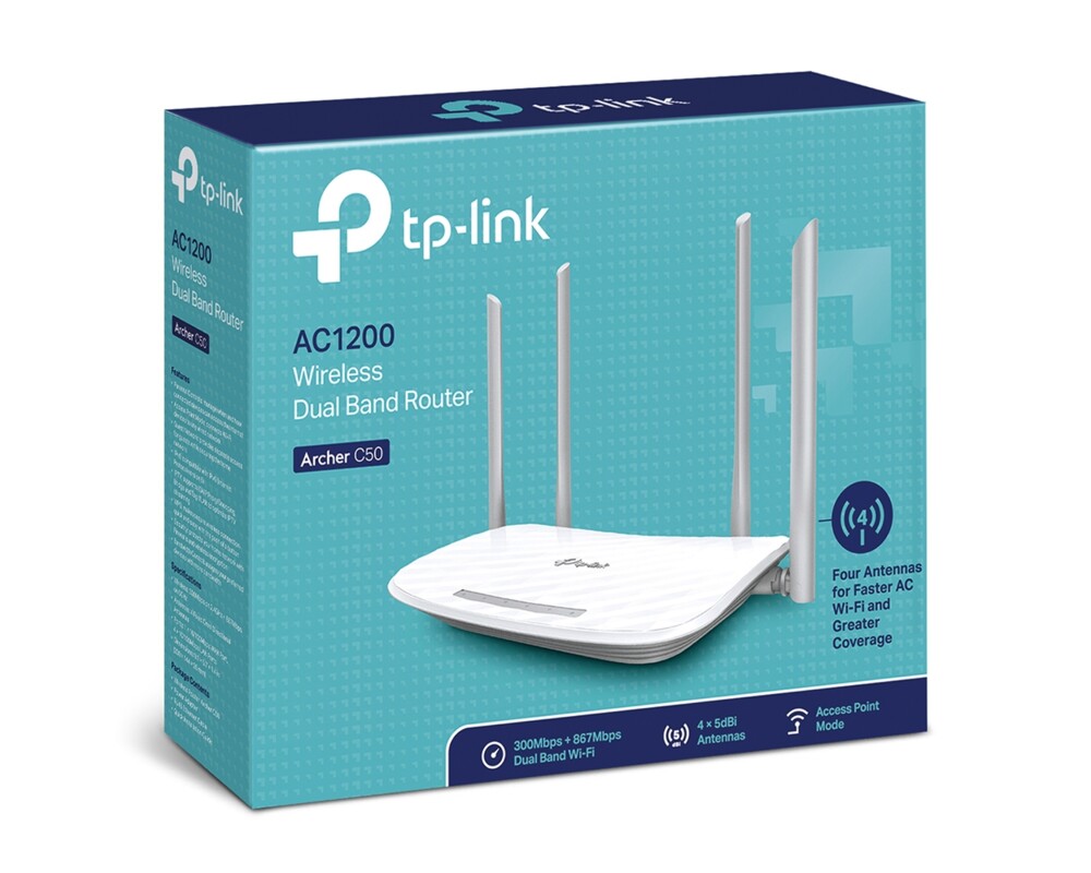 Рутер TP-LINK Archer C50 AC1200 Dual Band 9 Рутер TP-LINK Archer C50 AC1200 Dual Band 9