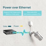 Switch (Комутатор) 5-портов гигабитов настолен комутатор с 4-порта PoE+ 2 TL-SG1005P 19 Switch (Комутатор) 5-портов гигабитов настолен комутатор с 4-порта PoE+ 2 TL-SG1005P 19